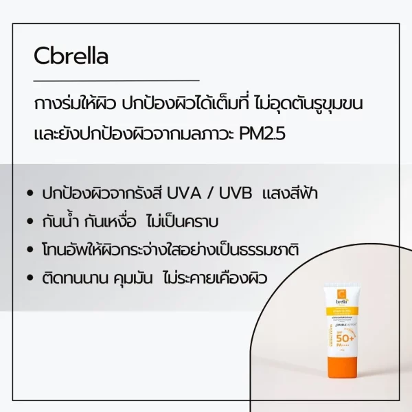 กันแดดซีเบรลลา - Cbrella Cream-To-Film Innovation #กันแดดงานวิจัยเภสัชจุฬา